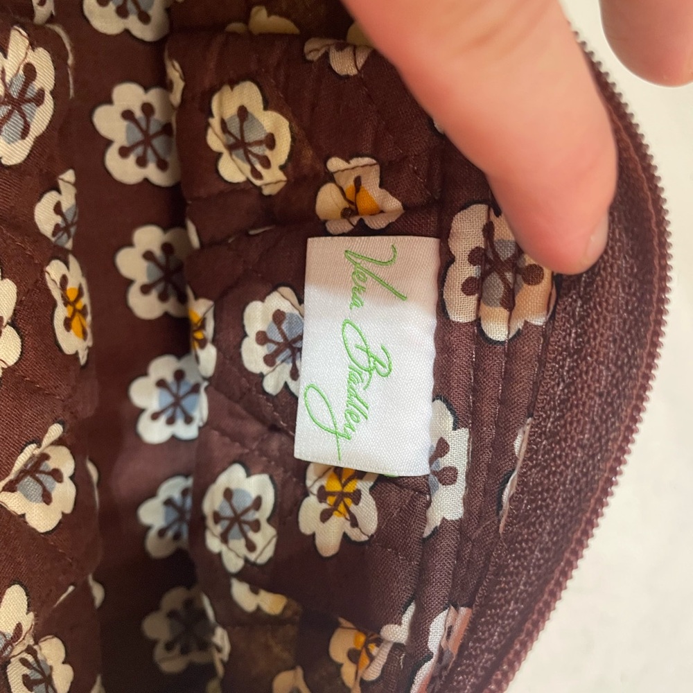 Vera Bradley Brown Floral Women's purse - Picture 2 of 7